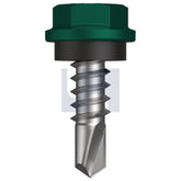 Hobsons - #10-16 x 16 Cottage Green (Permanent) -Cl4 As3566 Metal Sds Hex Head + Washer | Fs275-Cg (Pack Of 1000)